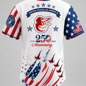 orioles 250th independence day 2026 personalized jersey1