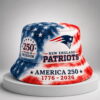 patriots 250th anniversary years of freedom bucket hat