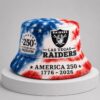 raiders 250th anniversary years of freedom bucket hat