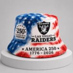 Raiders 250th Anniversary Years Of Freedom Bucket Hat