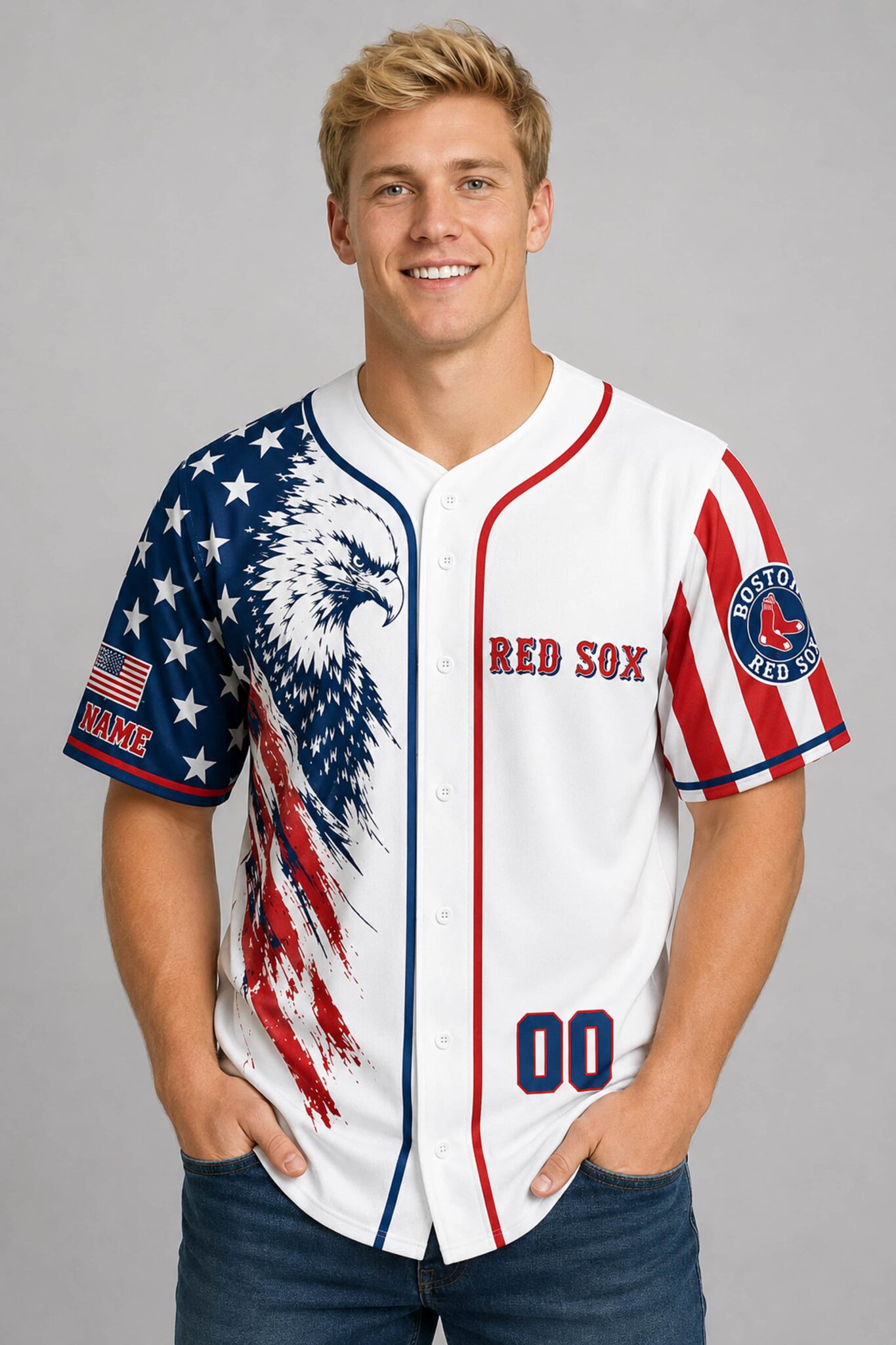 red sox 250th independence day 2026 personalized jersey2