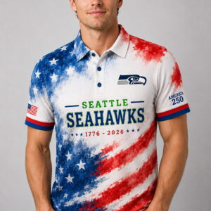 seahawks a250 years of freedom polo shirt2