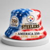 steelers 250th anniversary years of freedom bucket hat