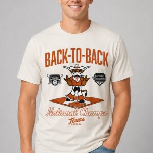 texas softball back to back champions diamond shirt2
