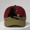 tokyover smoking cool black dog with cigarette and whiskey hat