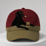 Tokyover Smoking Cool Black Dog With Cigarette And Whiskey Hat