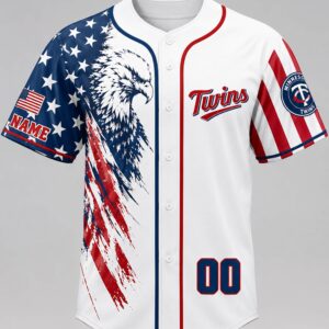 twins independence day 2026 personalized jersey