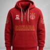 world cup 2026 canada waffle quarter zip hoodie