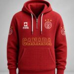 World Cup 2026 Canada Waffle Quarter Zip Hoodie