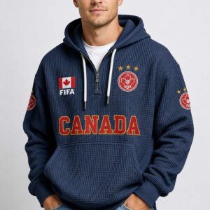 world cup 2026 canada waffle quarter zip hoodie2