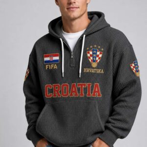 world cup 2026 croatia waffle quarter zip hoodie3