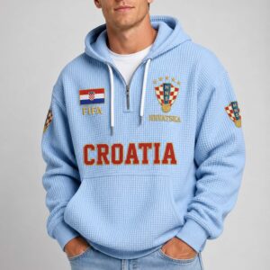 world cup 2026 croatia waffle quarter zip hoodie4