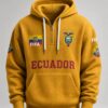 world cup 2026 ecuador waffle quarter zip hoodie