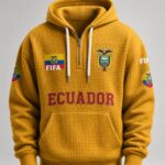 World Cup 2026 Ecuador Waffle Quarter Zip Hoodie