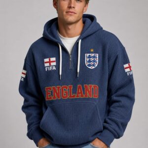 world cup 2026 england waffle quarter zip hoodie1