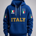 World Cup 2026 Italy Waffle Quarter Zip Hoodie