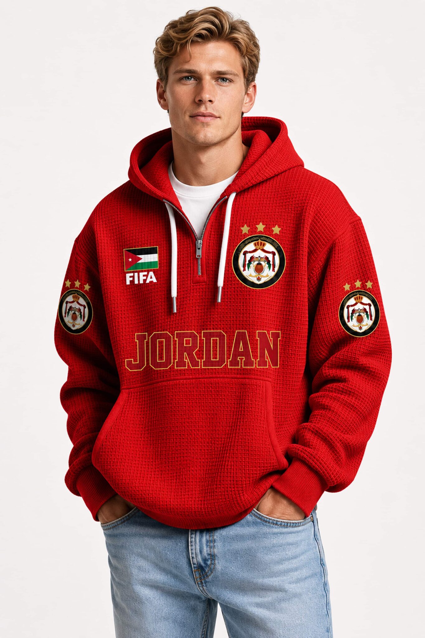 world cup 2026 jordan waffle quarter zip hoodie1