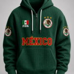 World Cup 2026 Mexico Waffle Quarter Zip Hoodie