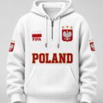 World Cup 2026 Poland Waffle Quarter Zip Hoodie