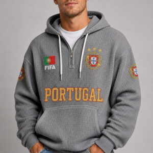 world cup 2026 portugal waffle quarter zip hoodie4