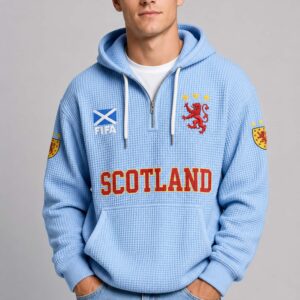 world cup 2026 scotland waffle quarter zip hoodie3
