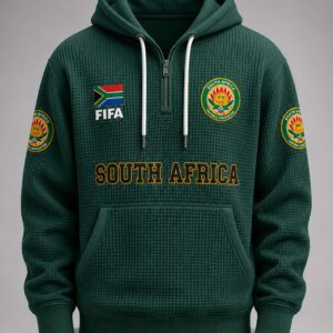 world cup 2026 south africa waffle quarter zip hoodie