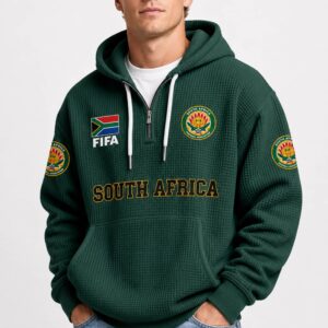 world cup 2026 south africa waffle quarter zip hoodie1