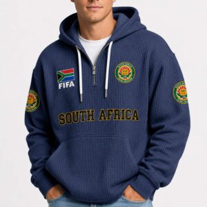 world cup 2026 south africa waffle quarter zip hoodie2