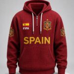 World Cup 2026 Spain Waffle Quarter Zip Hoodie