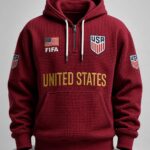 World Cup 2026 United States Waffle Quarter Zip Hoodie