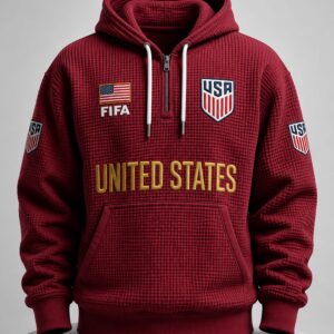 world cup 2026 united states waffle quarter zip hoodie