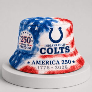 colts 250th anniversary years of freedom bucket hat