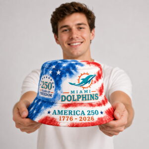 dolphins 250th anniversary years of freedom bucket hat1