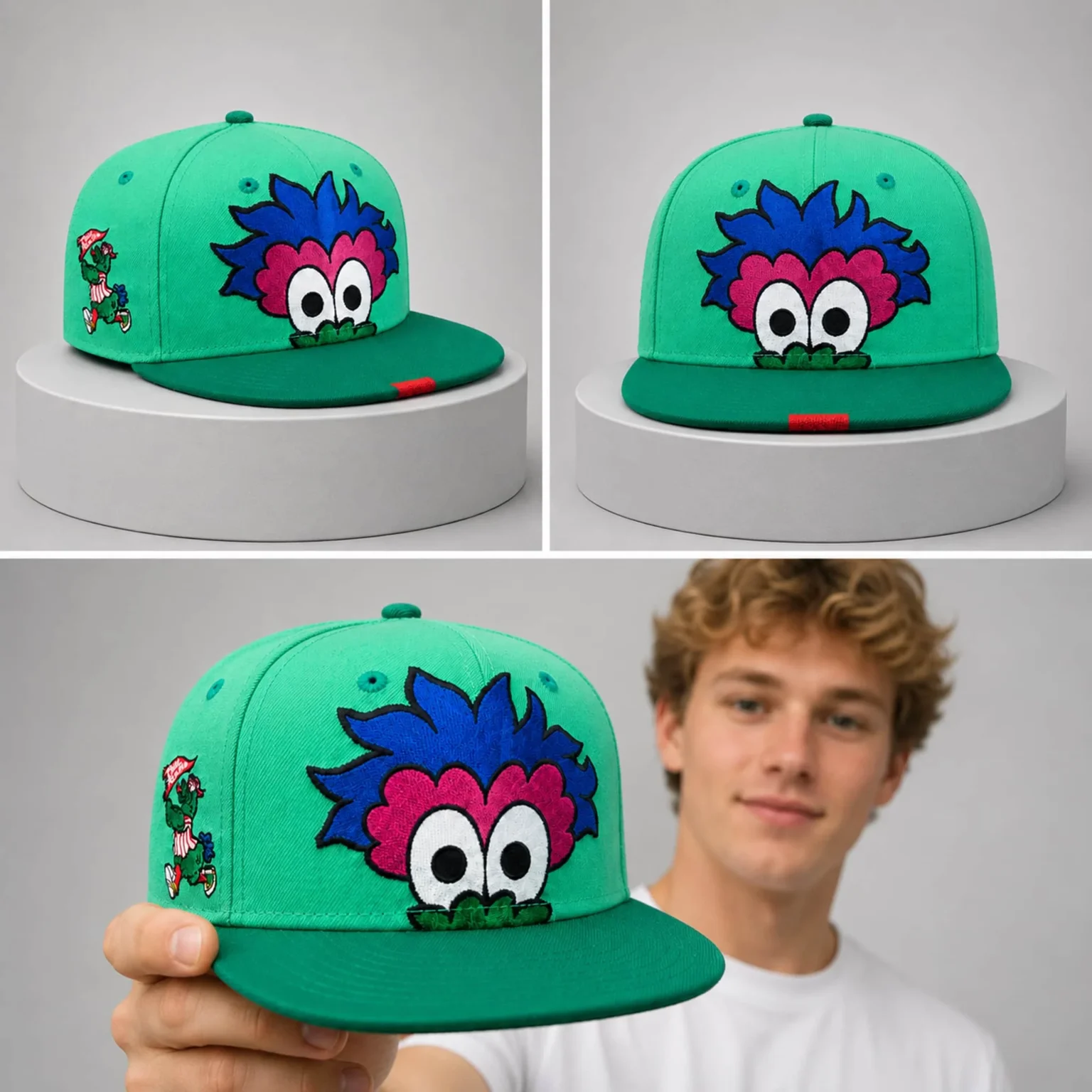 2026 all star game phillies phanatic green hat3