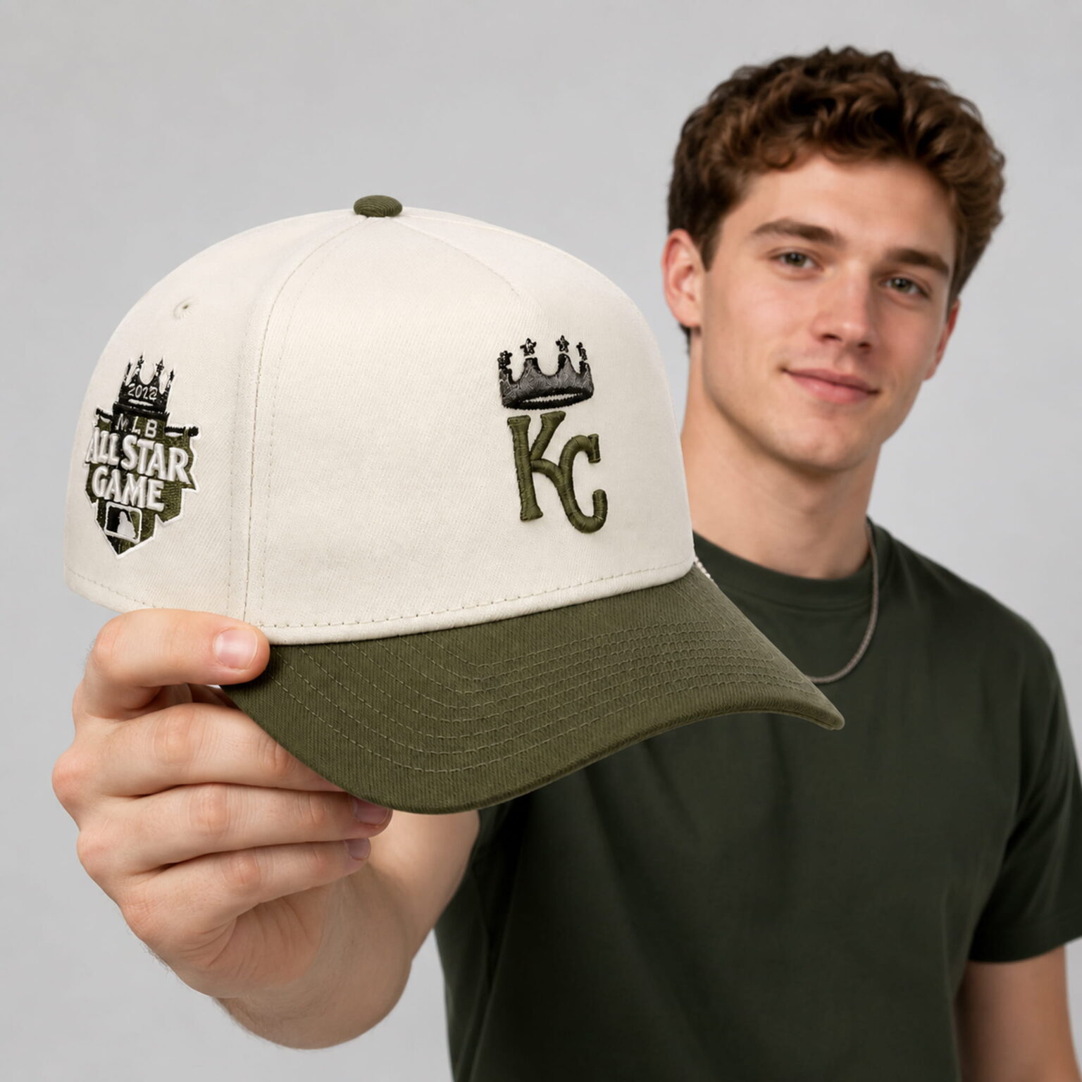 2026 kc royals all star game chrome olive hat1