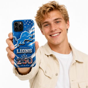 detroit lions usa 250th national pride game phone case2