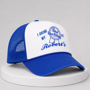 benicio del toro i drink my at roberts trucker hat1