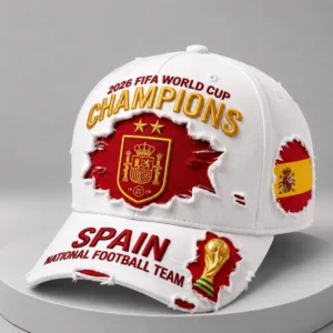 fifa world cup champions 2026 spain distressed hat1