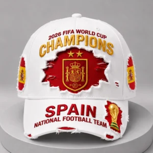 fifa world cup champions 2026 spain distressed hat