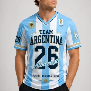 argentina world cup 26 champions v neck shirt1