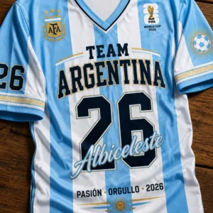 argentina world cup 26 champions v neck shirt2