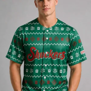biloxi shuckers 2026 christmas in july baseball jersey2