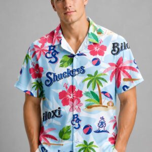 biloxi shuckers christmas in july 2026 hawaiian shirt2