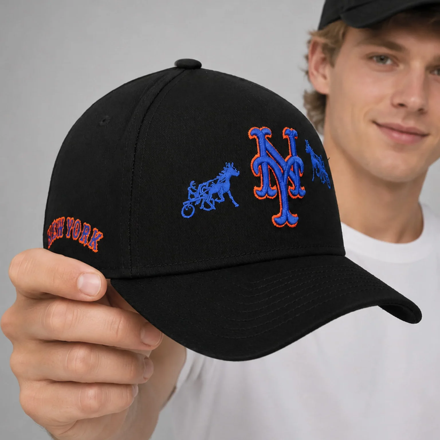 black siegelman stable x mets 2026 snapback hat2