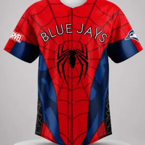 blue jays x spider man brand new day 2026 baseball jersey