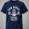 brandon walker san dimas high school 1989 football rules shirt
