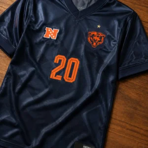 chicago bears football v neck fan top 2026 jersey3