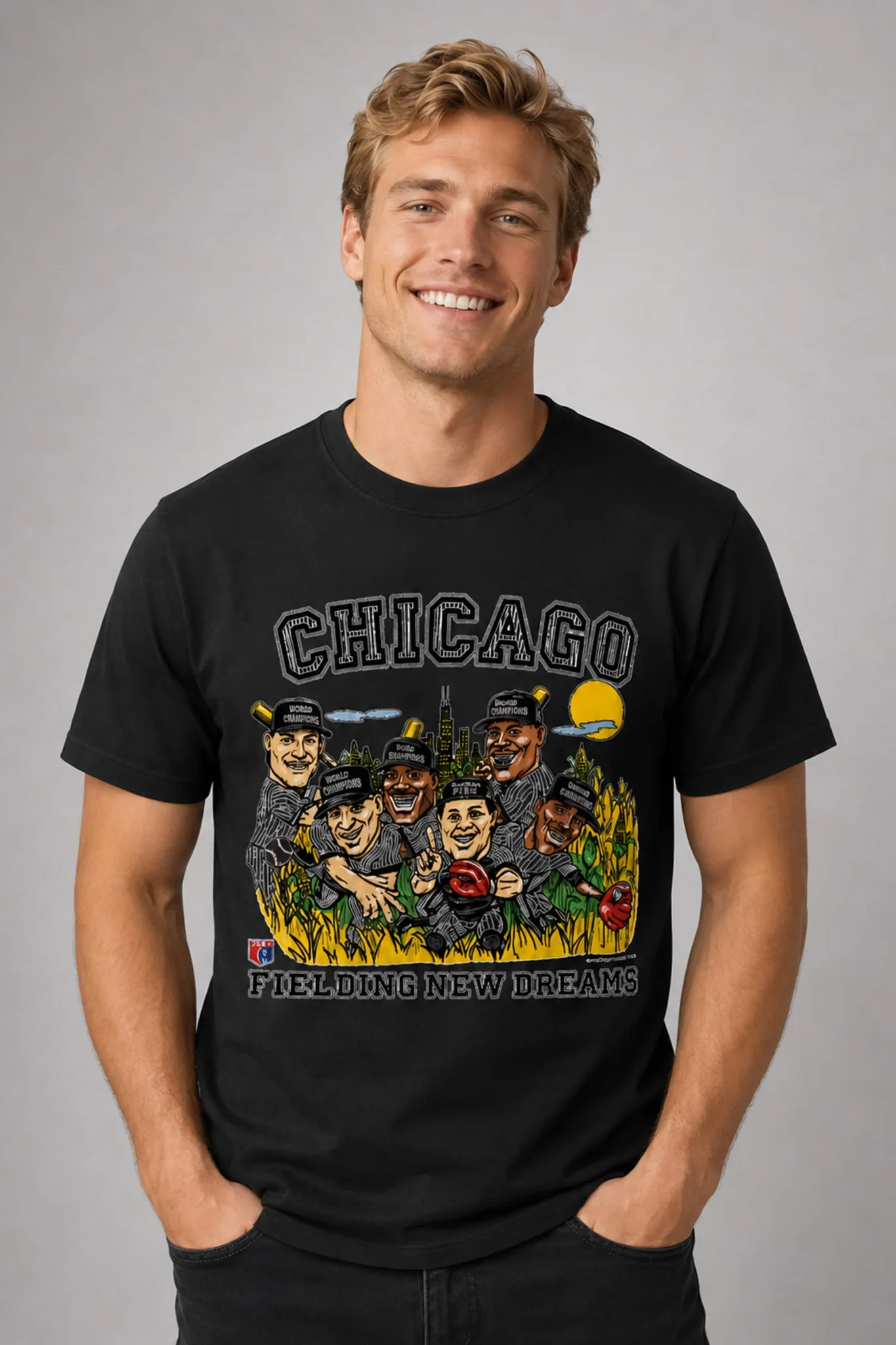 chicago white sox 1993 fielding new dreams shirt2 chicago white sox 1993 fielding new dreams shirt2