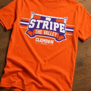 clemson football stripe the valley shirt1