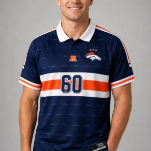 denver broncos football collared fan top 2026 jersey1